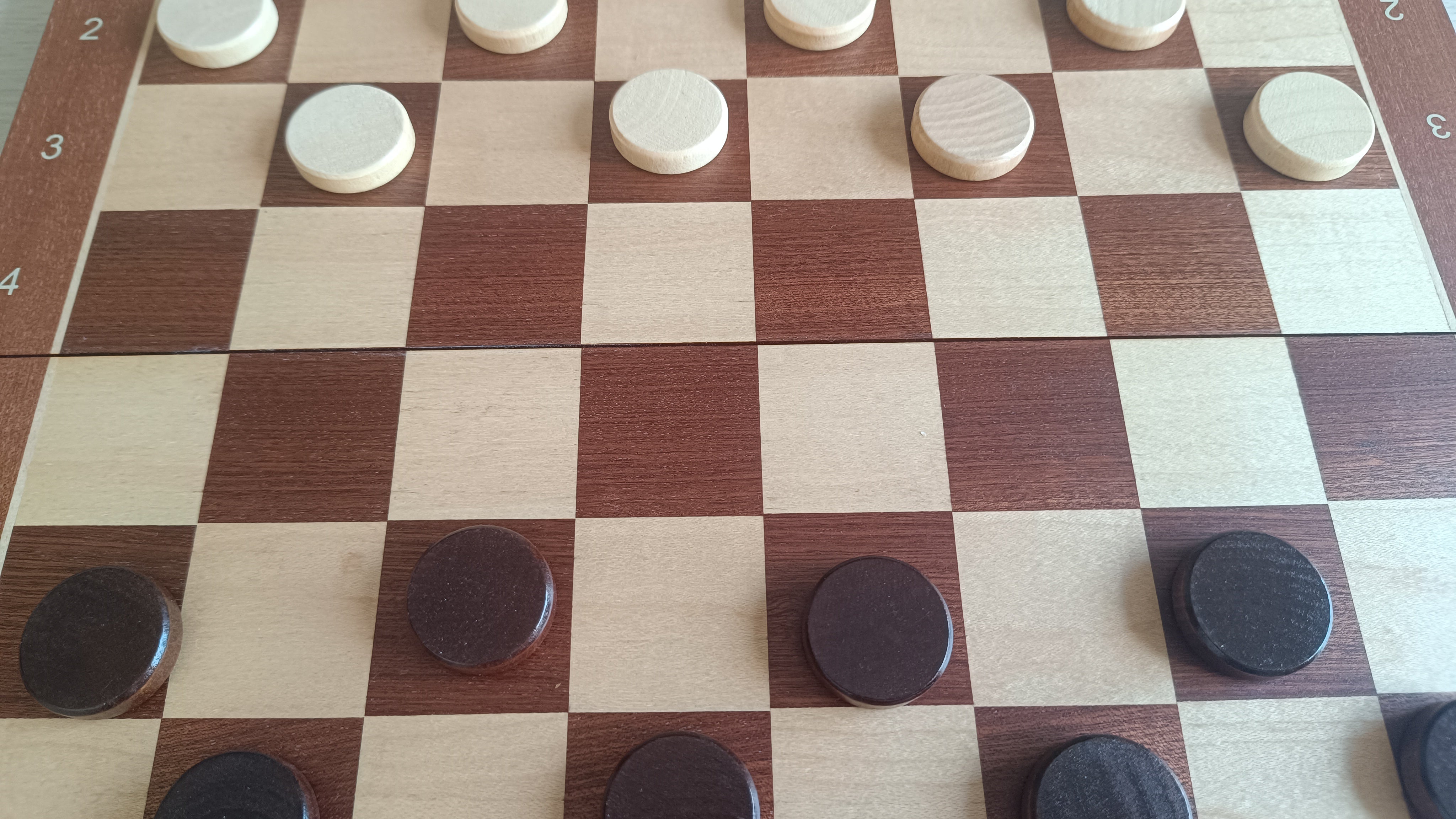 Magnetic Foldable Wood Chess & Checkers Set – 2-in-1, 38 cm, Personalizable