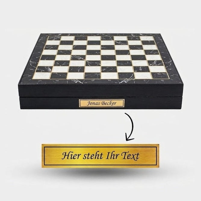 Detailed view of the massive Staunton metal chess pieces - Chess atelier